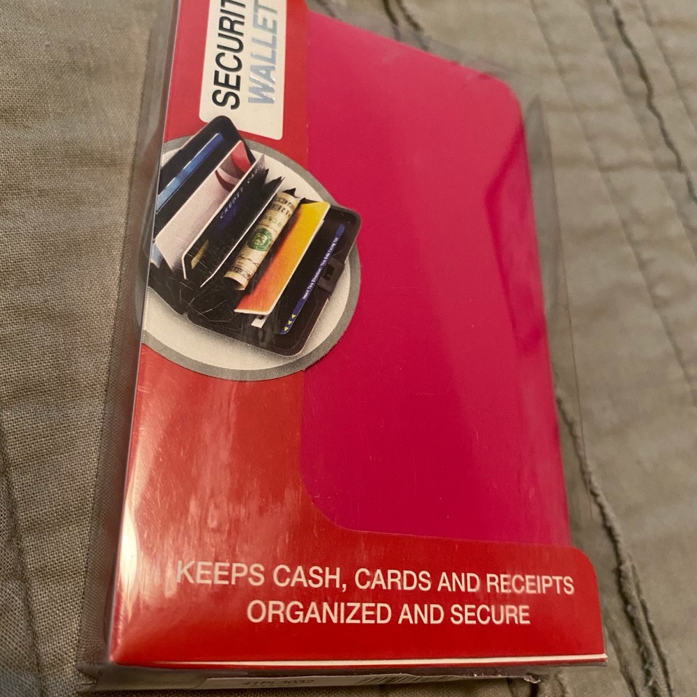 RFID security hard case card wallet